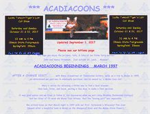 Tablet Screenshot of acadiacoons.com